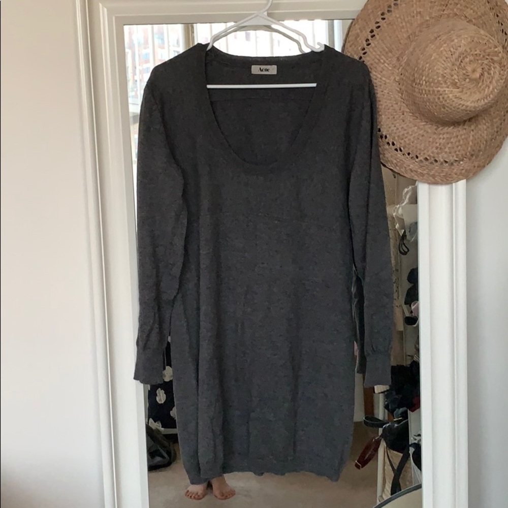 Acne | grey wool-blend sweater sz S